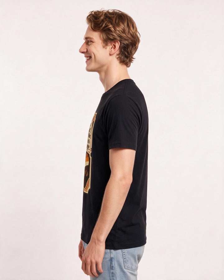 Graphic Men's Black T-Shirt - I'm not 'too much'; I'm the whole, product image 2