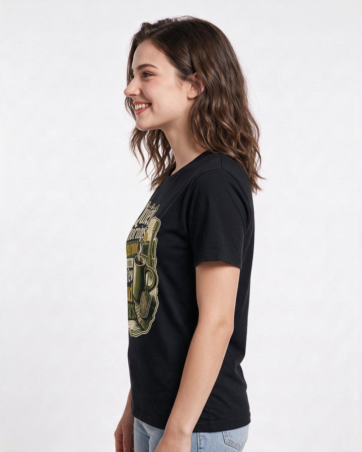 Veteran Black T-Shirt for Women – Everyday Expression Graphic Tee product image 2
