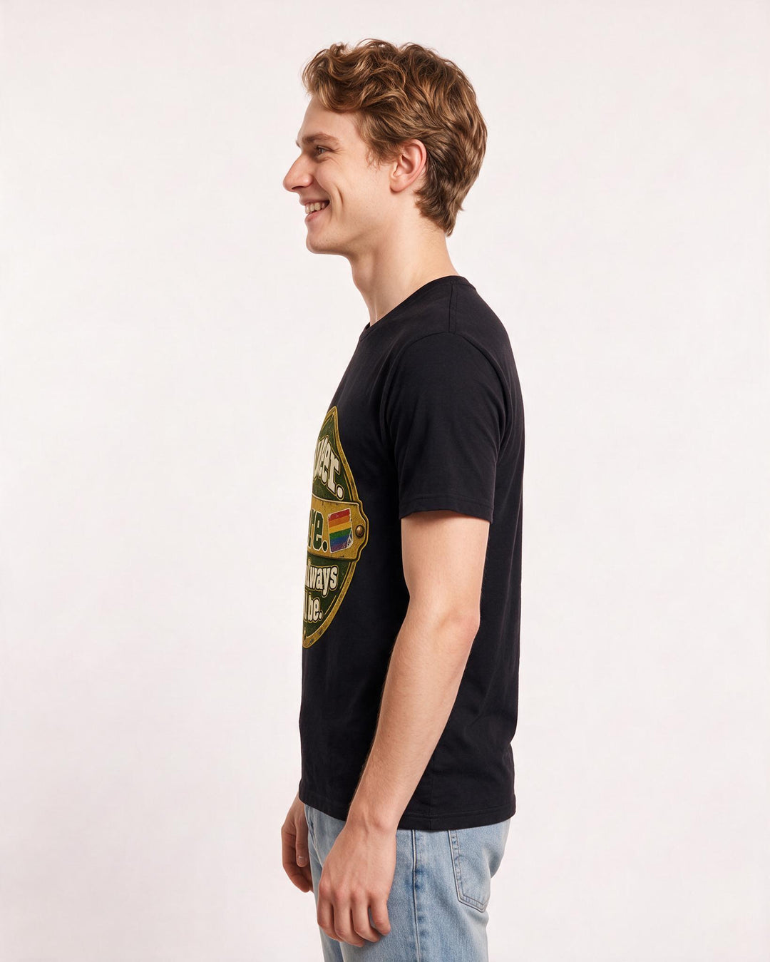 Pride Black T-Shirt for Men – Everyday Expression Graphic Tee product image 2