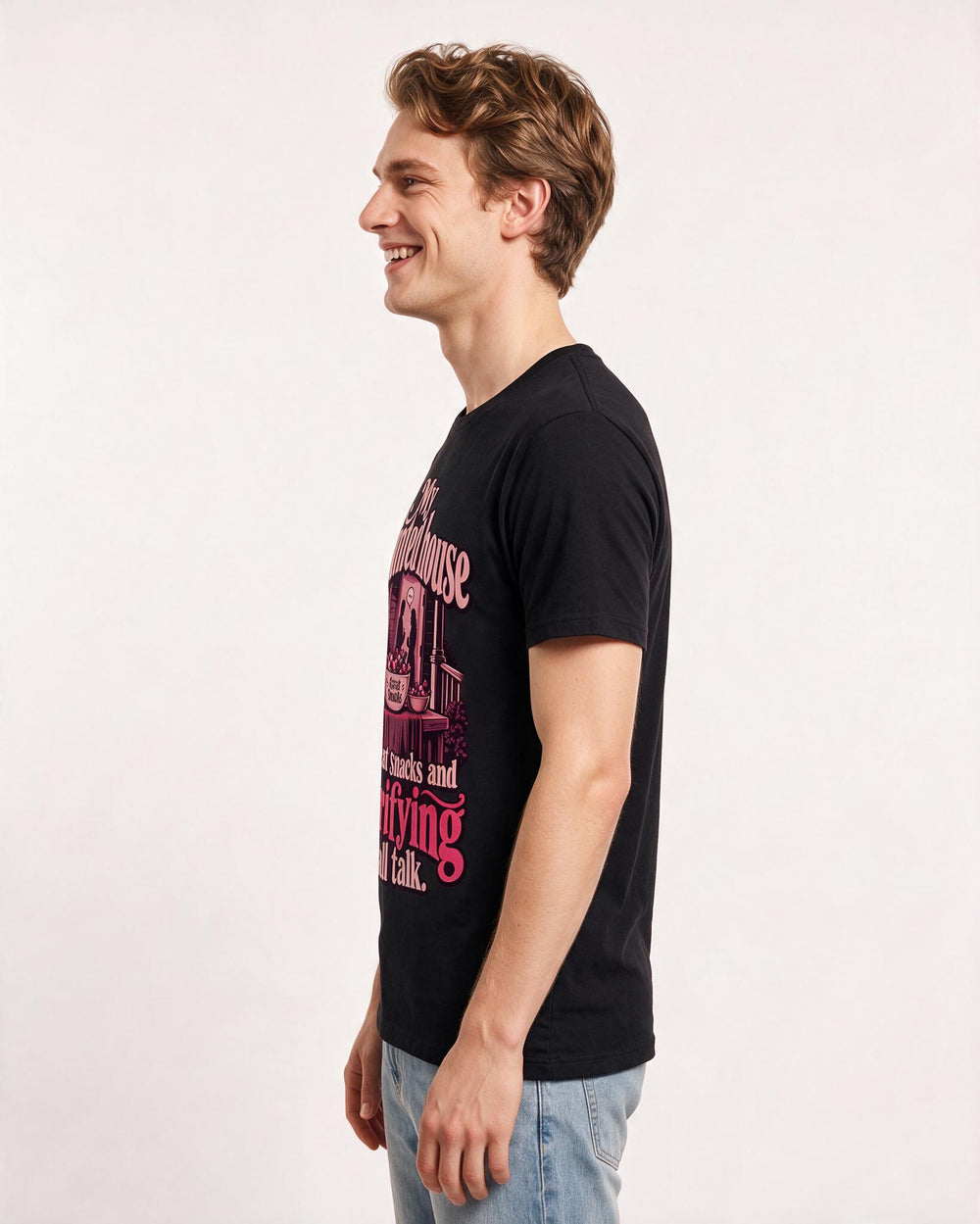 Halloween Black T-Shirt for Men – Halloween Theme Graphic Tee product image 2