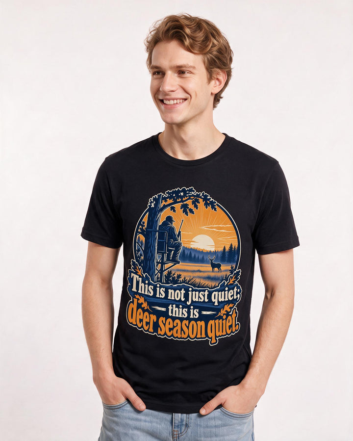 Hunting Black T-Shirt for Men – Everyday Expression Graphic Tee product image 1