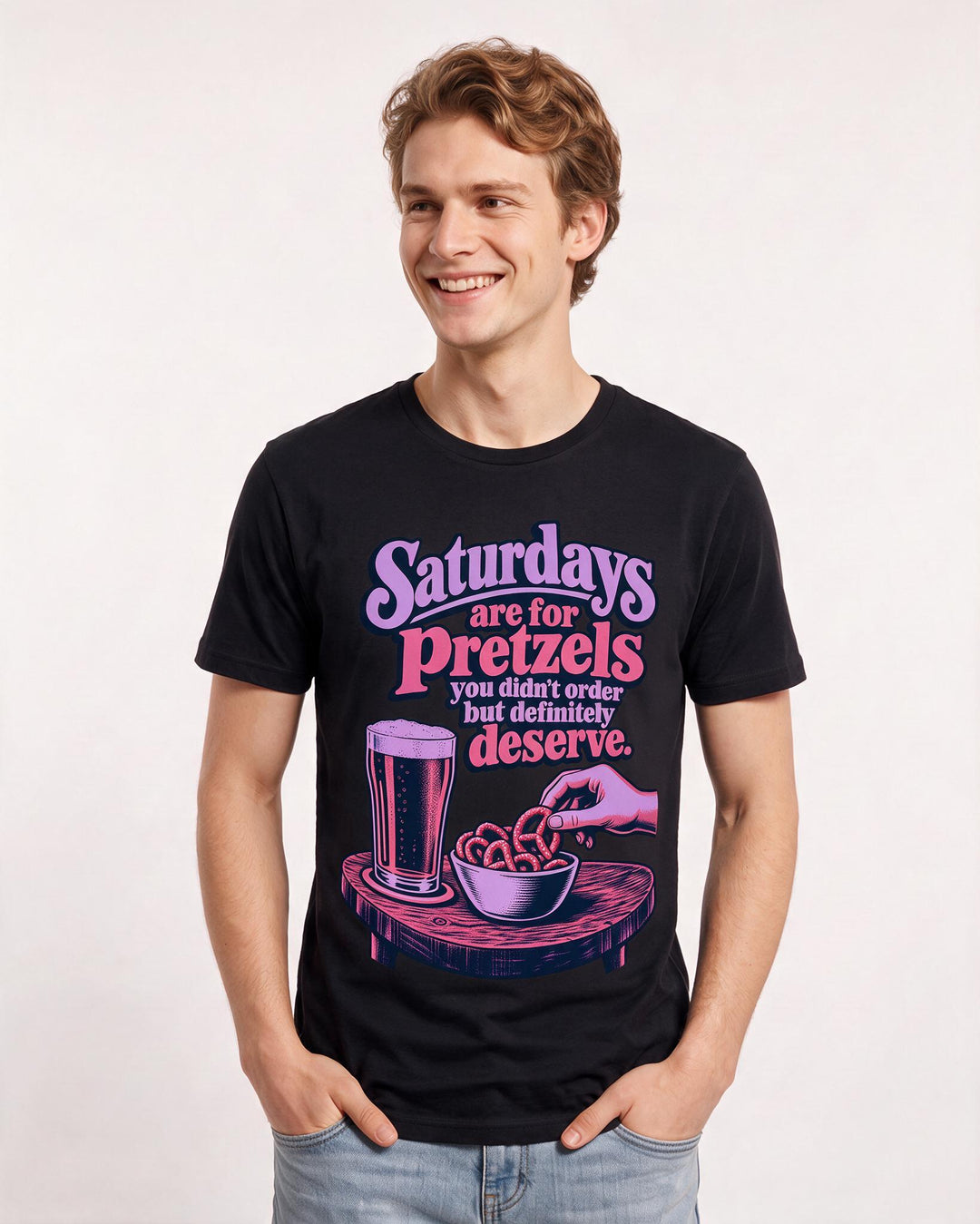 Beer Black T-Shirt for Men – Everyday Expression Graphic Tee product image 1