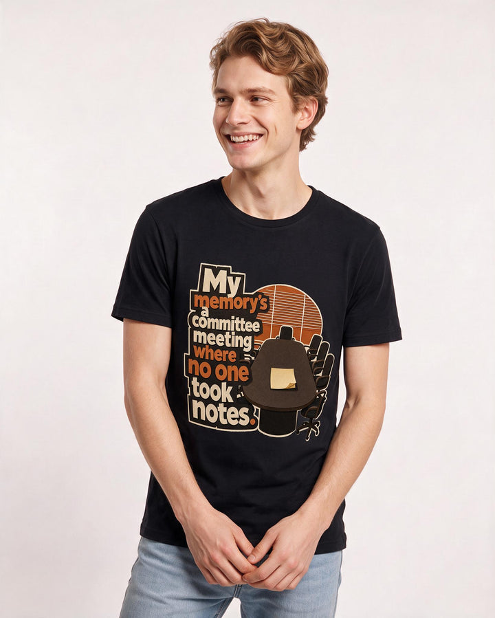 Meme Black T-Shirt for Men – Everyday Expression Graphic Tee product image 1