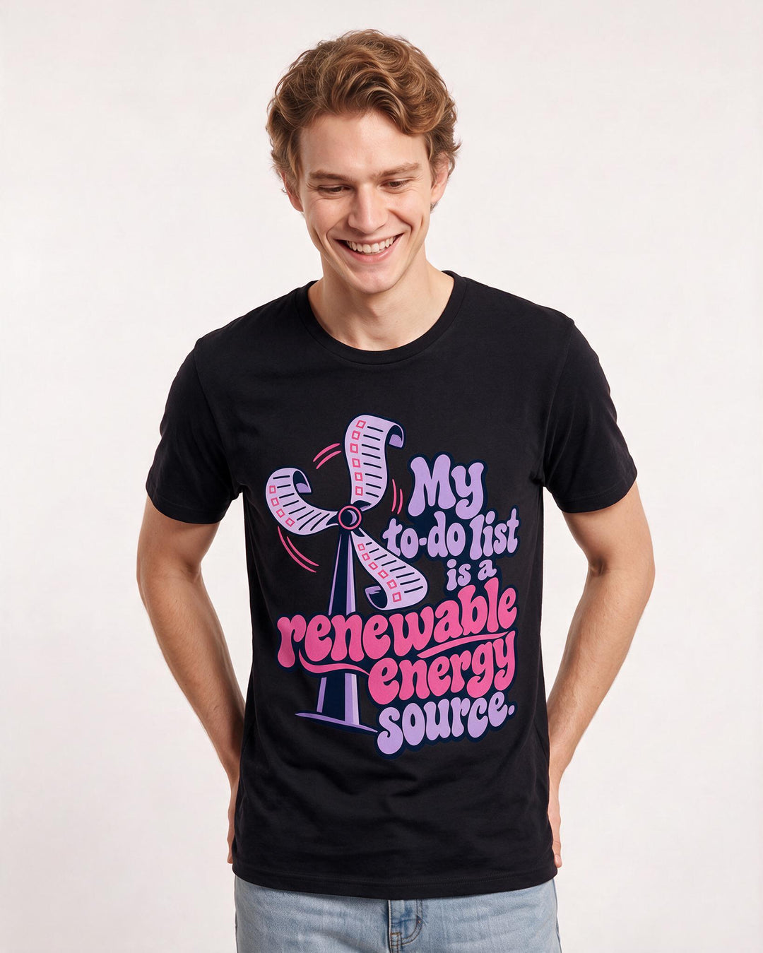 Meme Black T-Shirt for Men – Everyday Expression Graphic Tee product image 1