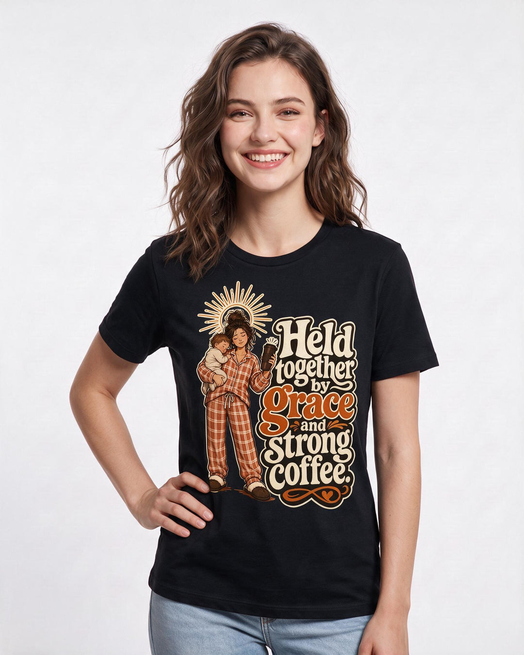 Christian Faith Black T-Shirt for Women – Everyday Expression Graphic Tee product image 1