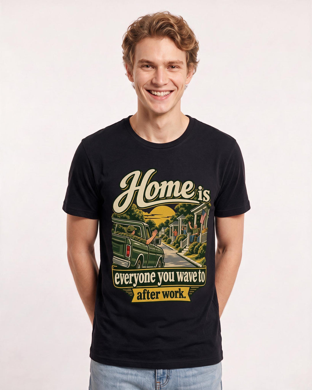 Patriotic Black T-Shirt for Men – Everyday Expression Graphic Tee product image 1