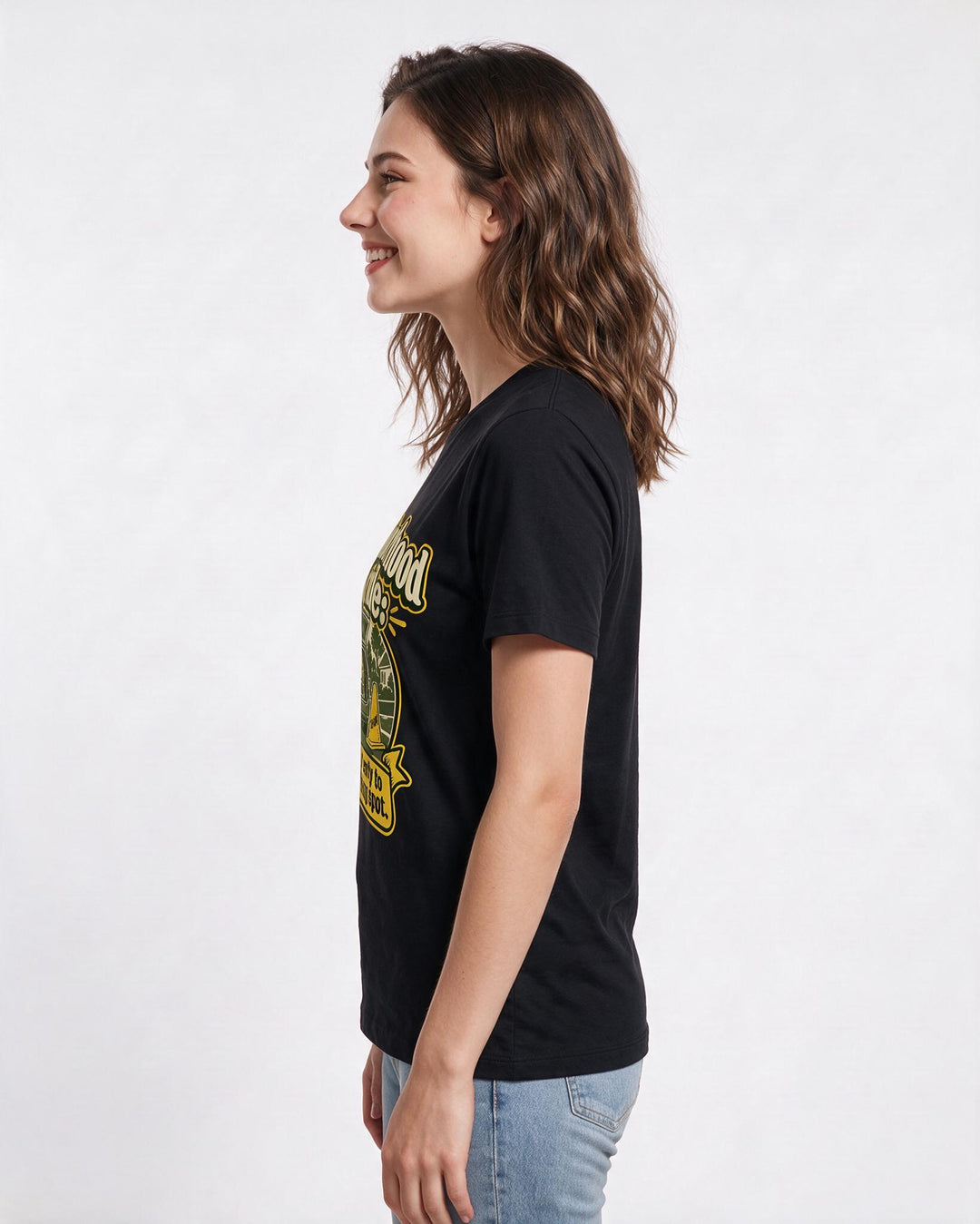Patriotic Black T-Shirt for Women – Everyday Expression Graphic Tee product image 2