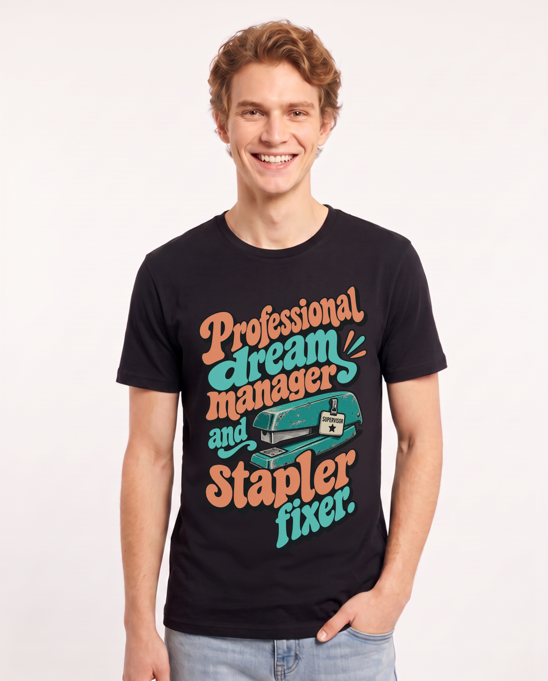 Teacher Black T-Shirt for Men – Everyday Expression Graphic Tee product image 3