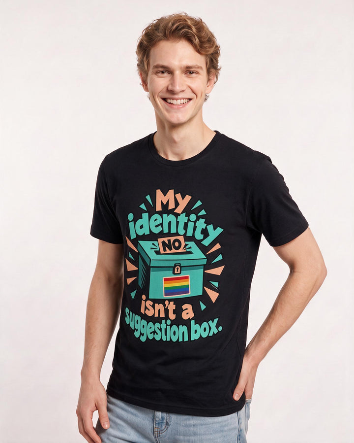 Pride Black T-Shirt for Men – Everyday Expression Graphic Tee product image 1