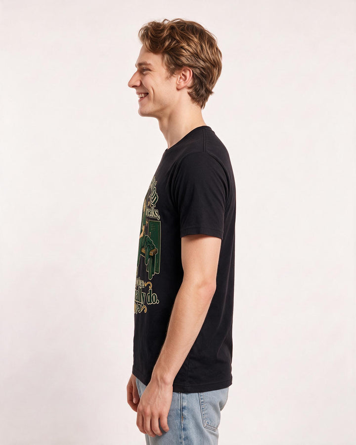 Nurse Black T-Shirt for Men – Nursing Life Graphic Tee product image 2