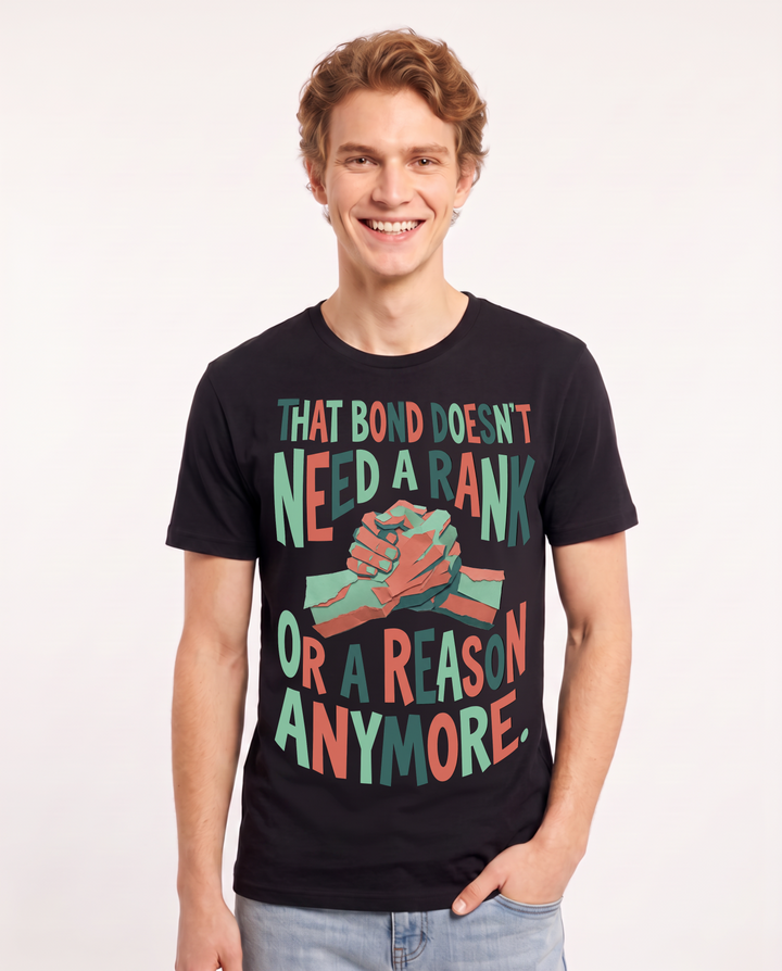 Veteran Men's Black T-Shirt – That bond doesn't need a rank or a reason anymore. product image 1
