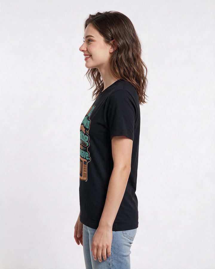 Gaming Black T-Shirt for Women – Game Night Graphic Tee product image 2