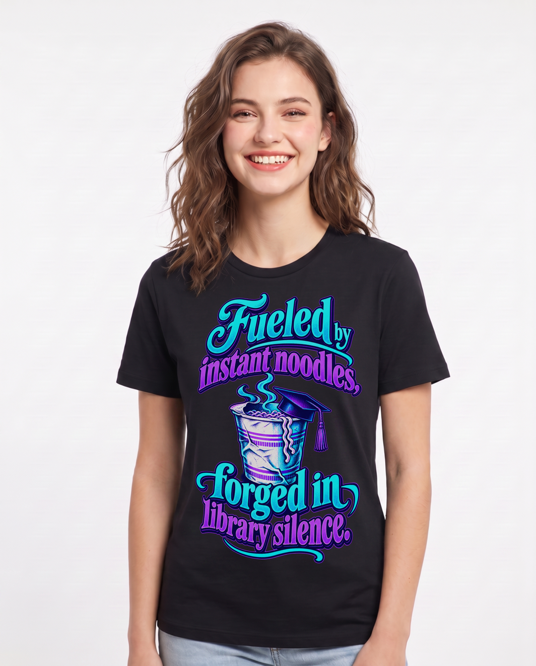 Graduation Black T-Shirt for Women – Everyday Expression Graphic Tee product image 3