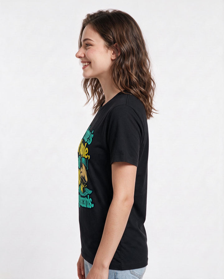 Grandparent Black T-Shirt for Women – Everyday Expression Graphic Tee product image 2