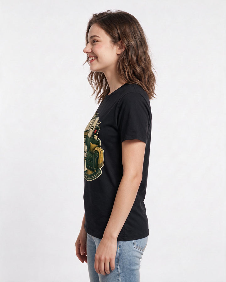 Halloween Black T-Shirt for Women – Halloween Theme Graphic Tee product image 2