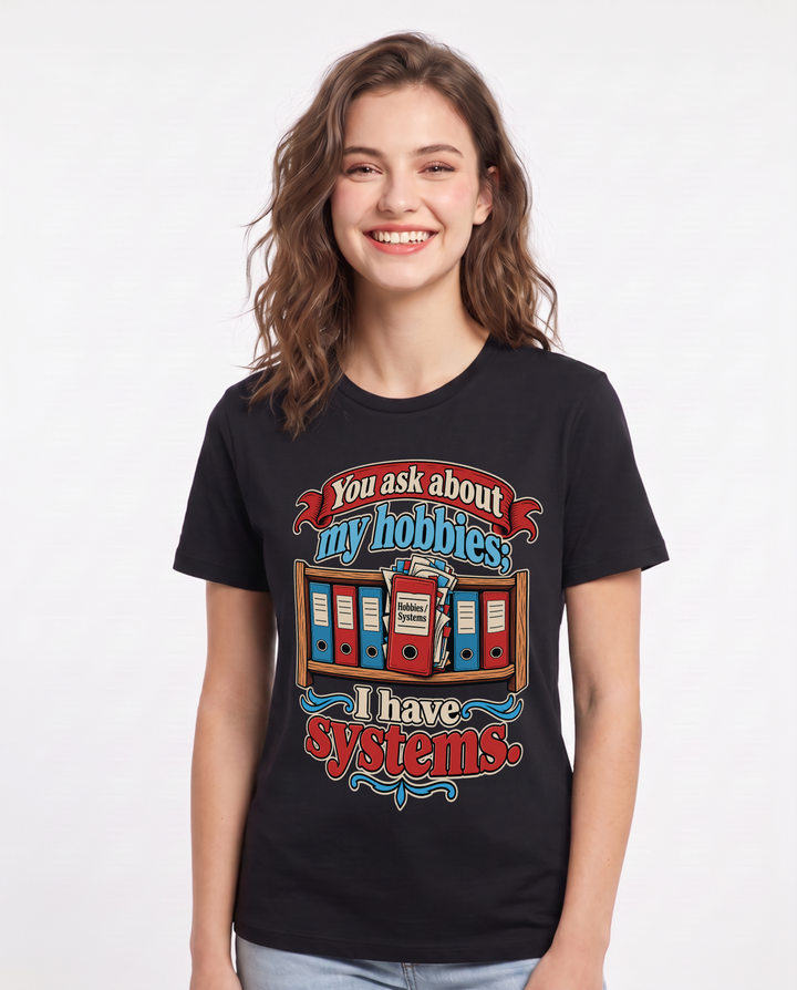 Neurodiversity Black T-Shirt for Women – Everyday Expression Graphic Tee product image 3
