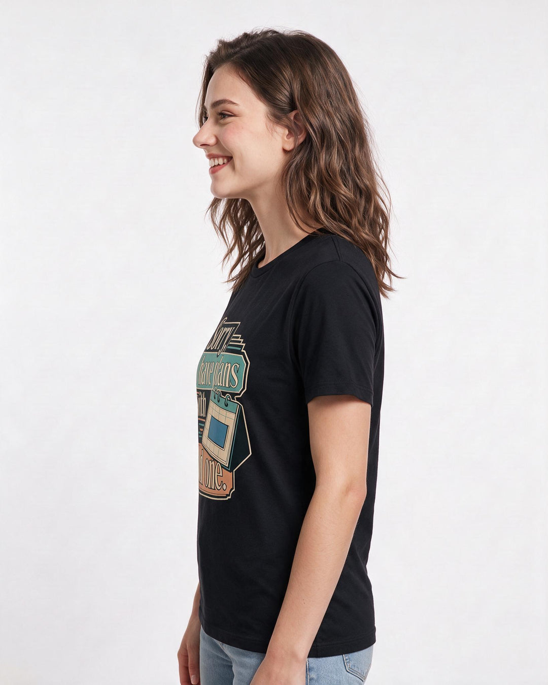 Funny Beer Women's Black T-Shirt – Sorry, I have plans with a cold one. product image 2