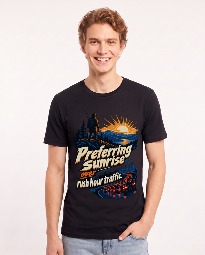 Hunting Black T-Shirt for Men – Everyday Expression Graphic Tee product image 3