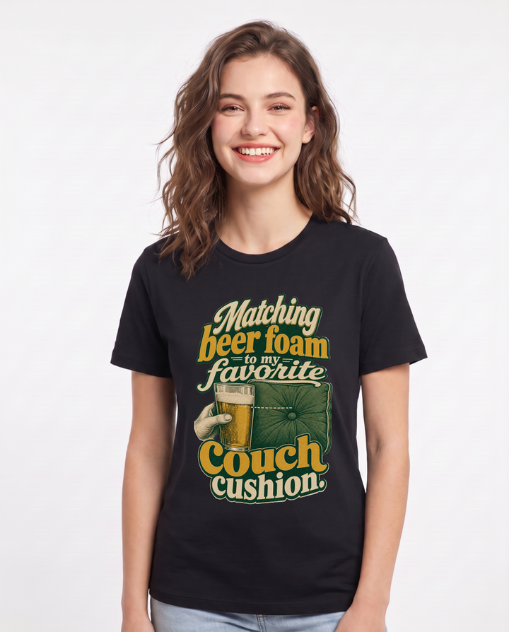 Beer Black T-Shirt for Women – Everyday Expression Graphic Tee product image 1