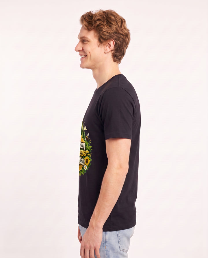 Urban Beekeeper: Sweet City Harvests Men's Black T-Shirt product image 3