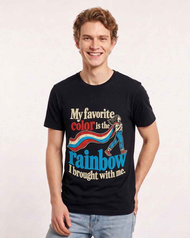 Pride Black T-Shirt for Men – Everyday Expression Graphic Tee product image 1