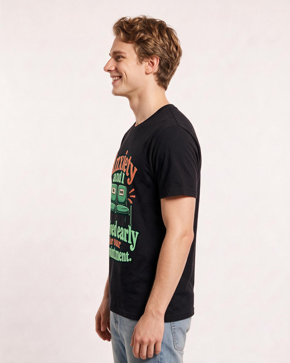 Meme Black T-Shirt for Men – Everyday Expression Graphic Tee product image 2