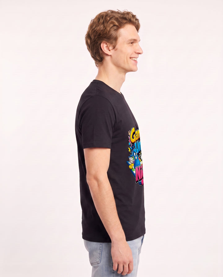 Game On, Uncle vs. Niece Men's Black T-Shirt product image 3