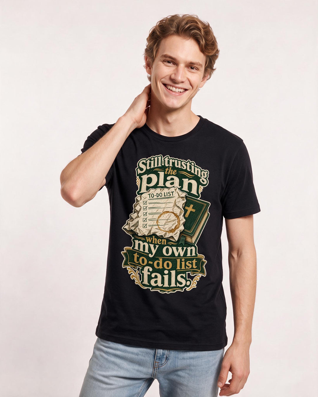 Christian Faith Black T-Shirt for Men – Everyday Expression Graphic Tee product image 1