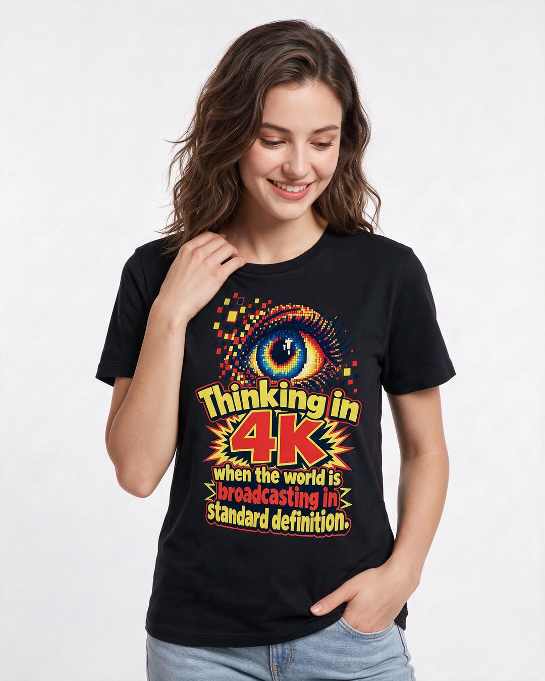 Neurodiversity Black T-Shirt for Women – Everyday Expression Graphic Tee product image 1
