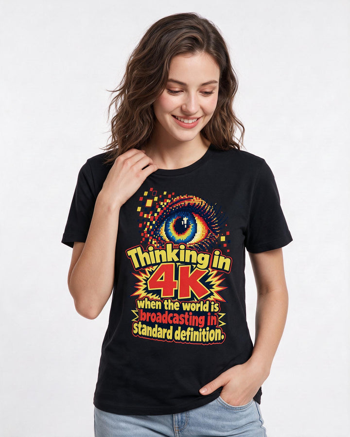 Neurodiversity Black T-Shirt for Women – Everyday Expression Graphic Tee product image 1
