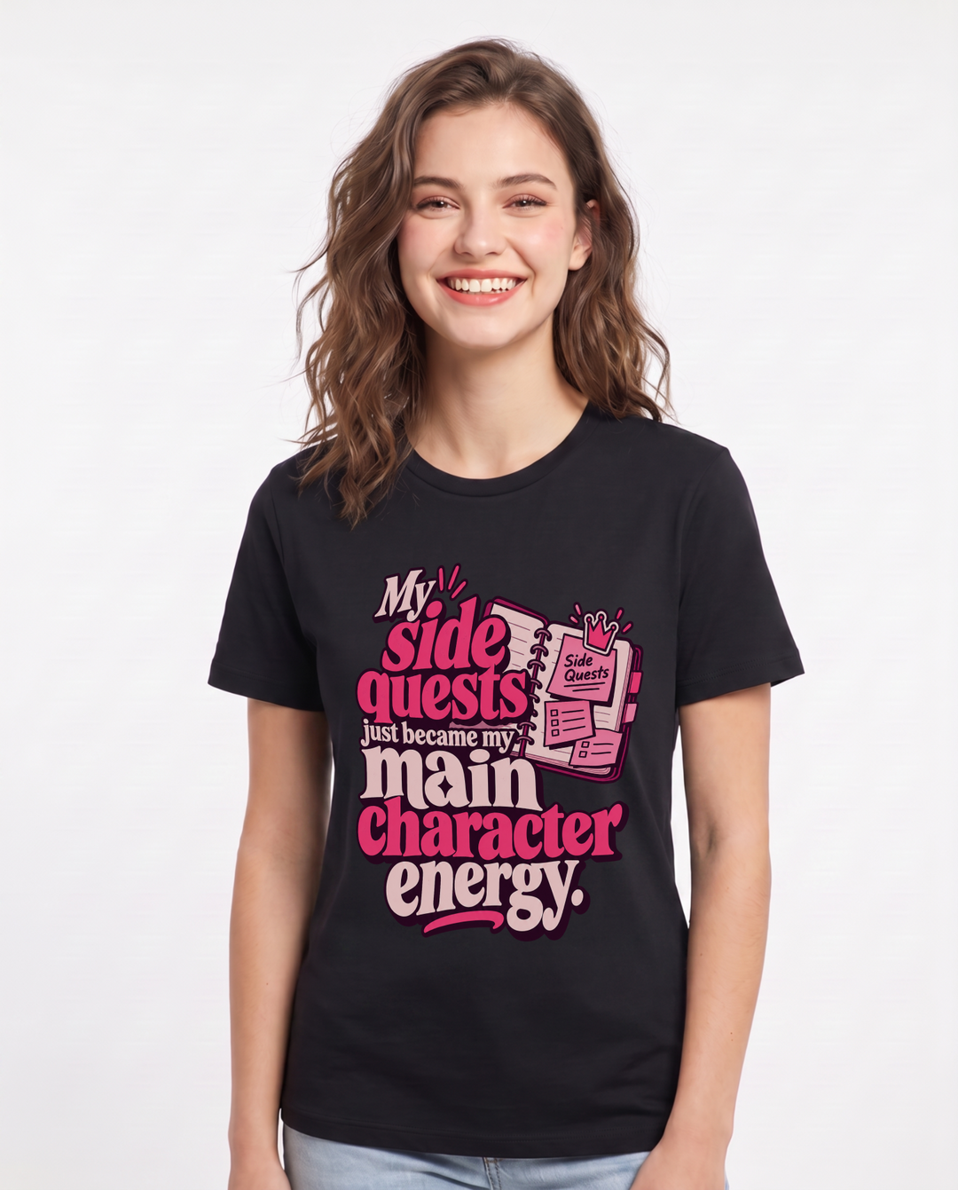Gaming Black T-Shirt for Women – Game Night Graphic Tee product image 3