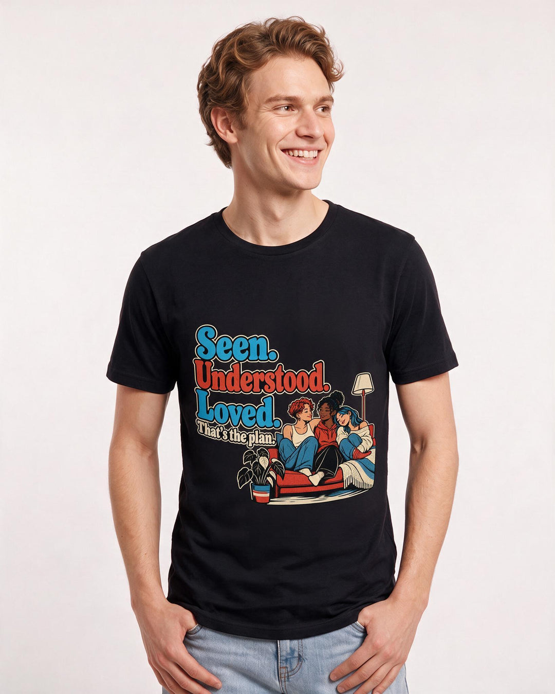 Pride Black T-Shirt for Men – Everyday Expression Graphic Tee product image 1