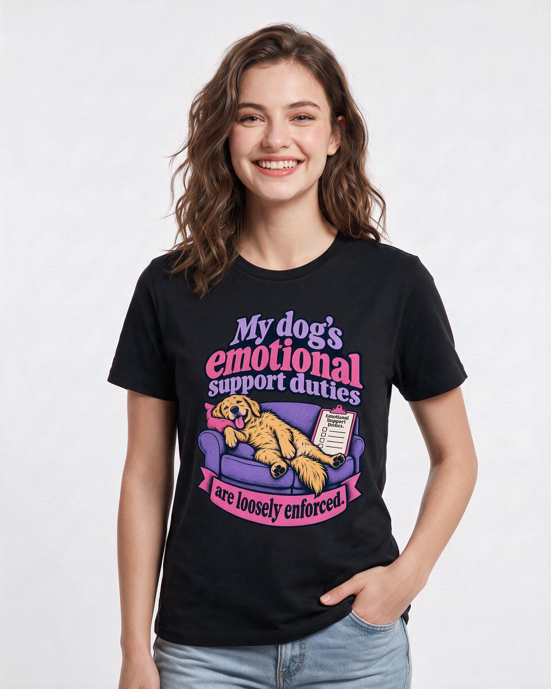 Cat Lover Black T-Shirt for Women – Everyday Expression Graphic Tee product image 1