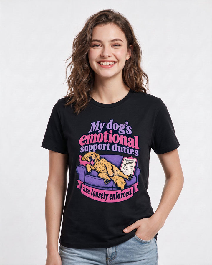 Cat Lover Black T-Shirt for Women – Everyday Expression Graphic Tee product image 1