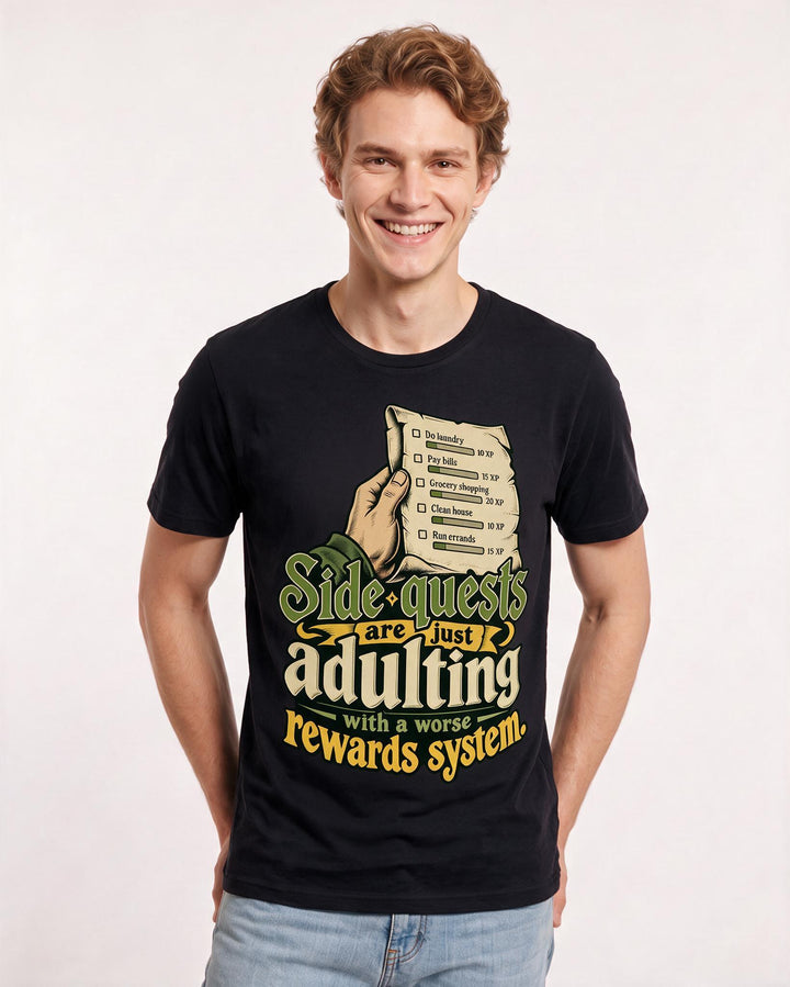 Gaming Black T-Shirt for Men – Game Night Graphic Tee product image 1