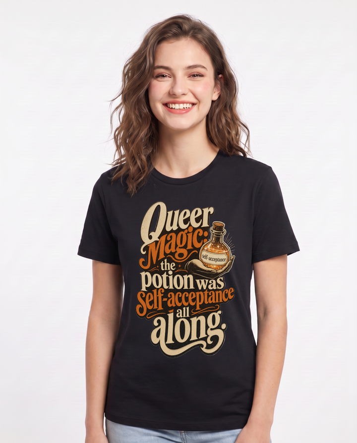 Pride Black T-Shirt for Women – Everyday Expression Graphic Tee product image 3