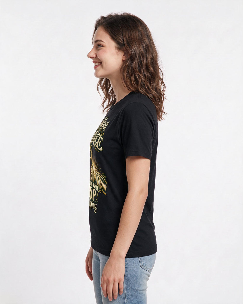 Christian Faith Black T-Shirt for Women – Everyday Expression Graphic Tee product image 2