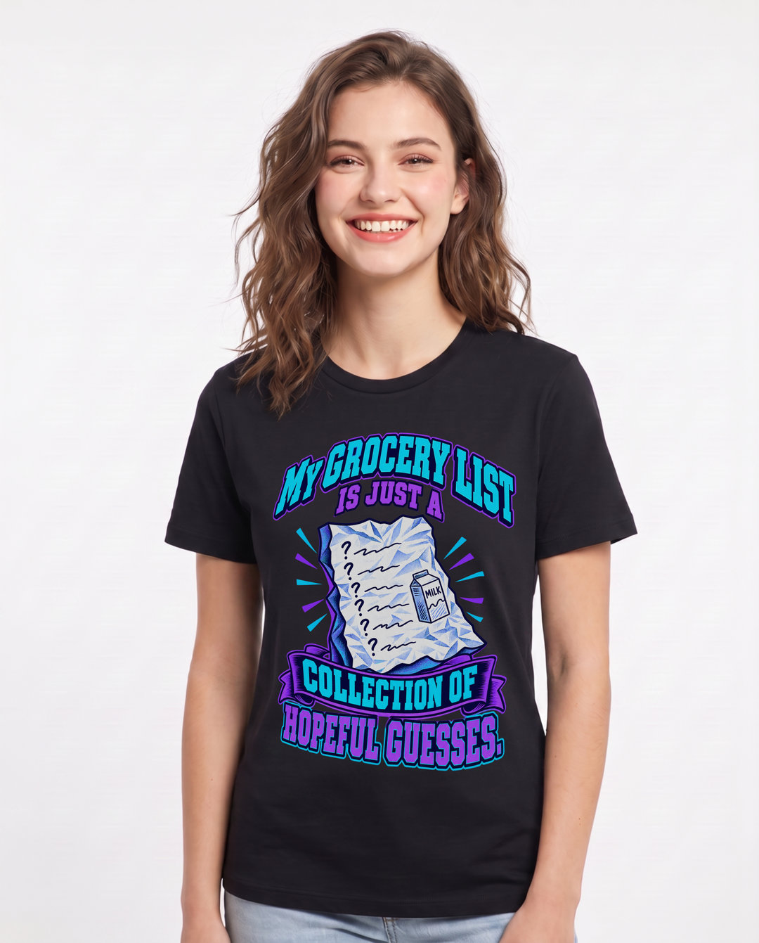 Meme Black T-Shirt for Women – Everyday Expression Graphic Tee product image 3