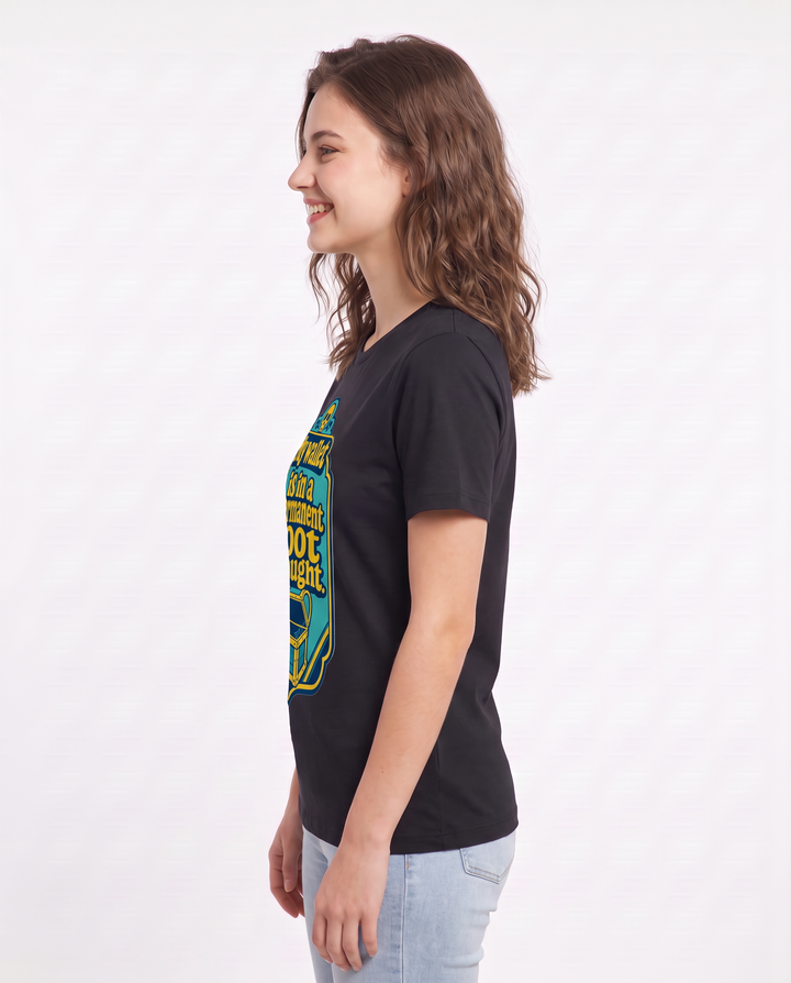 Gaming Women's Black T-Shirt - My wallet is in a permanent loot product image 2