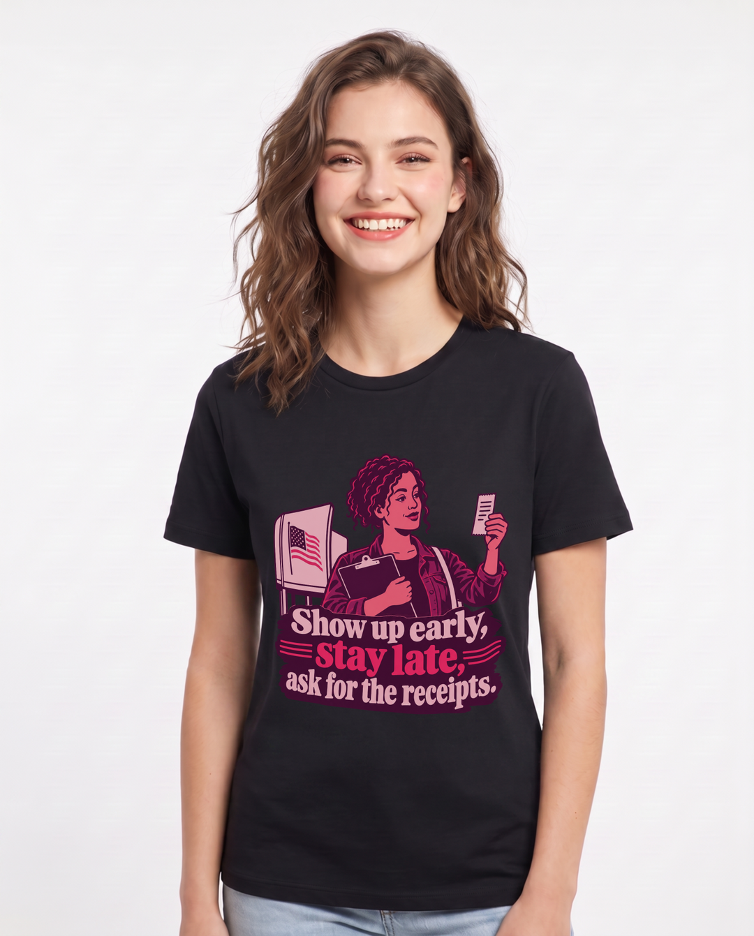 Political Statement Black T-Shirt for Women – Everyday Expression Graphic Tee product image 3