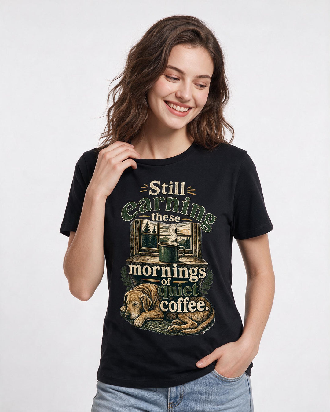 Veteran Black T-Shirt for Women – Everyday Expression Graphic Tee product image 3