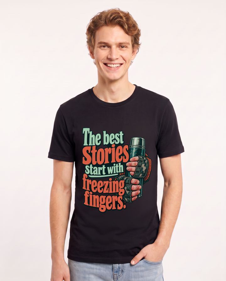Hunting Black T-Shirt for Men – Everyday Expression Graphic Tee product image 3