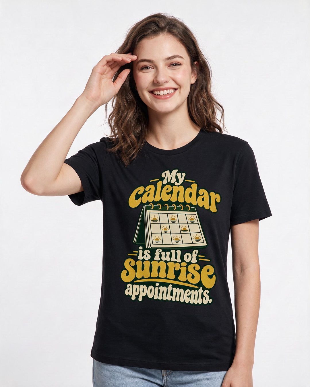 Hunting Black T-Shirt for Women – Everyday Expression Graphic Tee product image 1