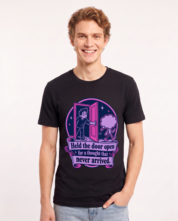 Meme Black T-Shirt for Men – Everyday Expression Graphic Tee product image 3