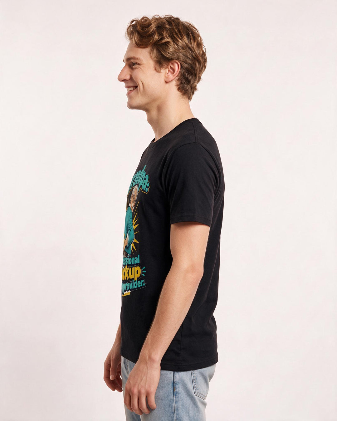 Grandparent Black T-Shirt for Men – Everyday Expression Graphic Tee product image 2