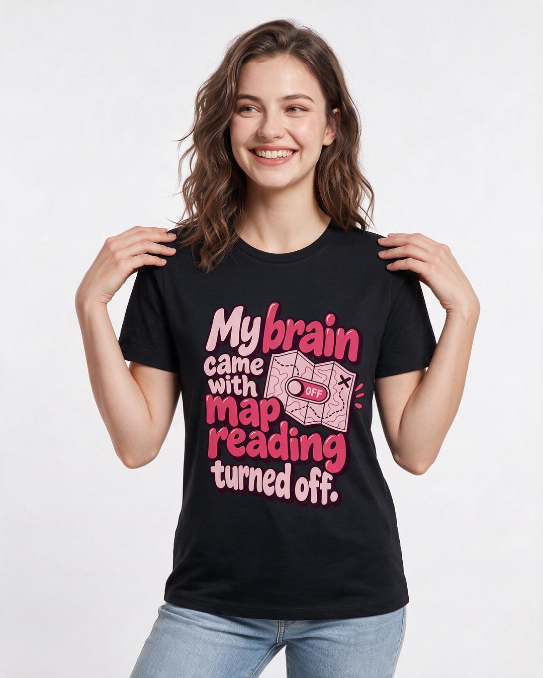 Neurodiversity Black T-Shirt for Women – Everyday Expression Graphic Tee product image 1