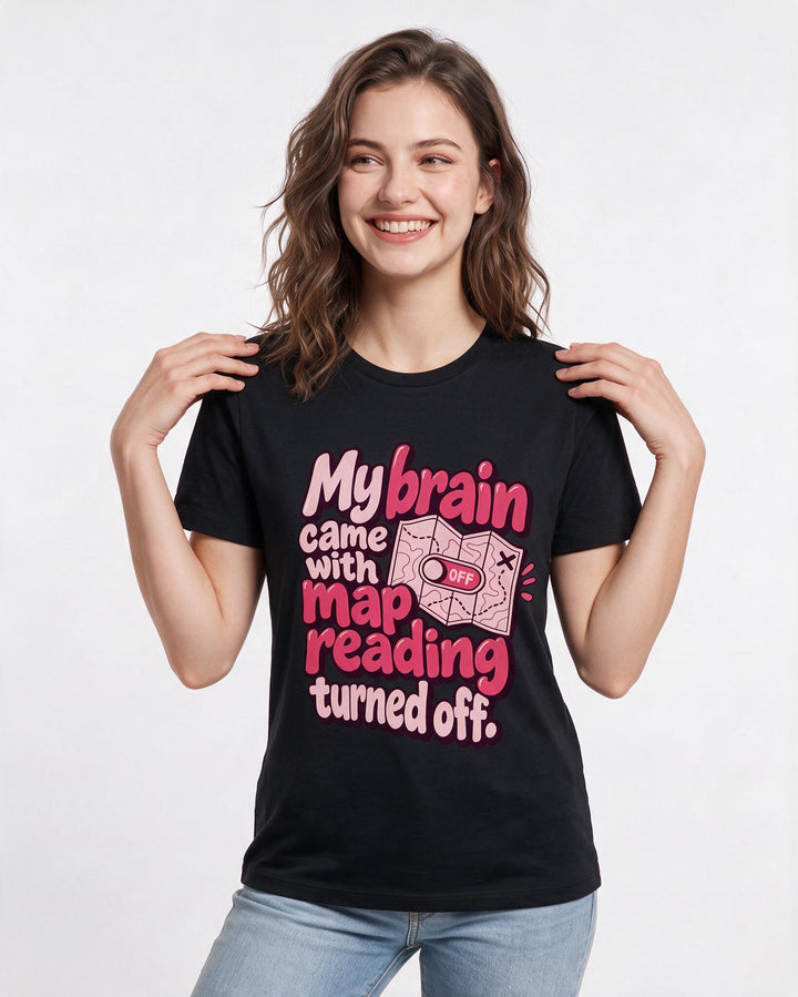 Neurodiversity Black T-Shirt for Women – Everyday Expression Graphic Tee product image 1