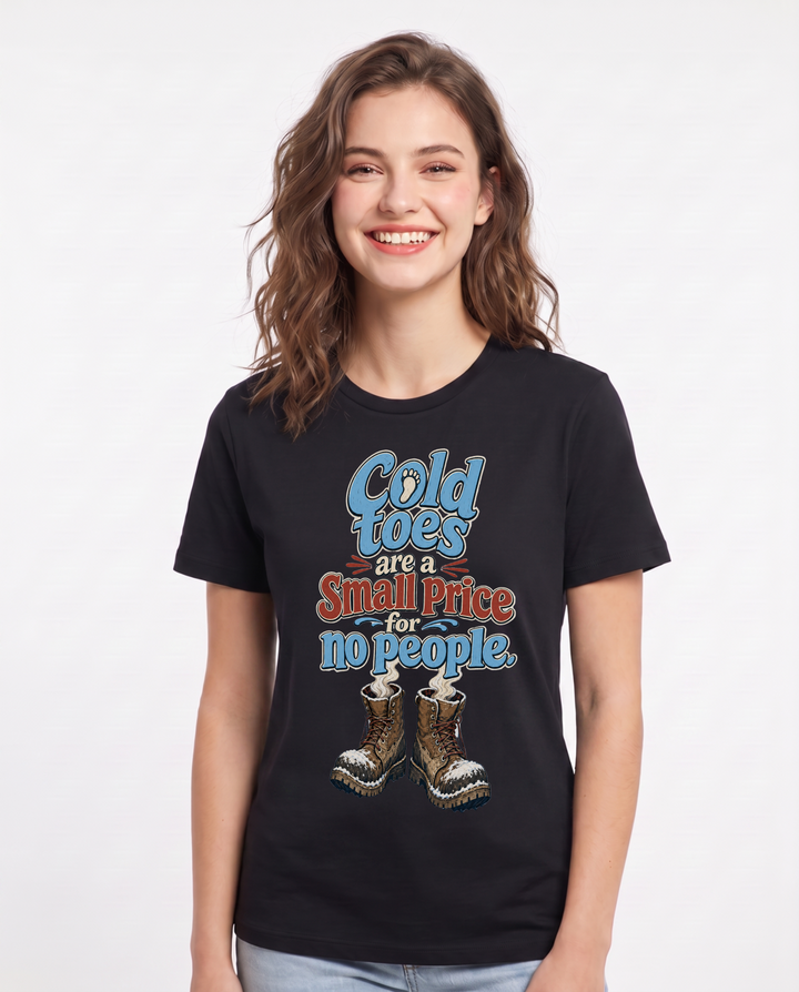 Hunting Black T-Shirt for Women – Everyday Expression Graphic Tee product image 3