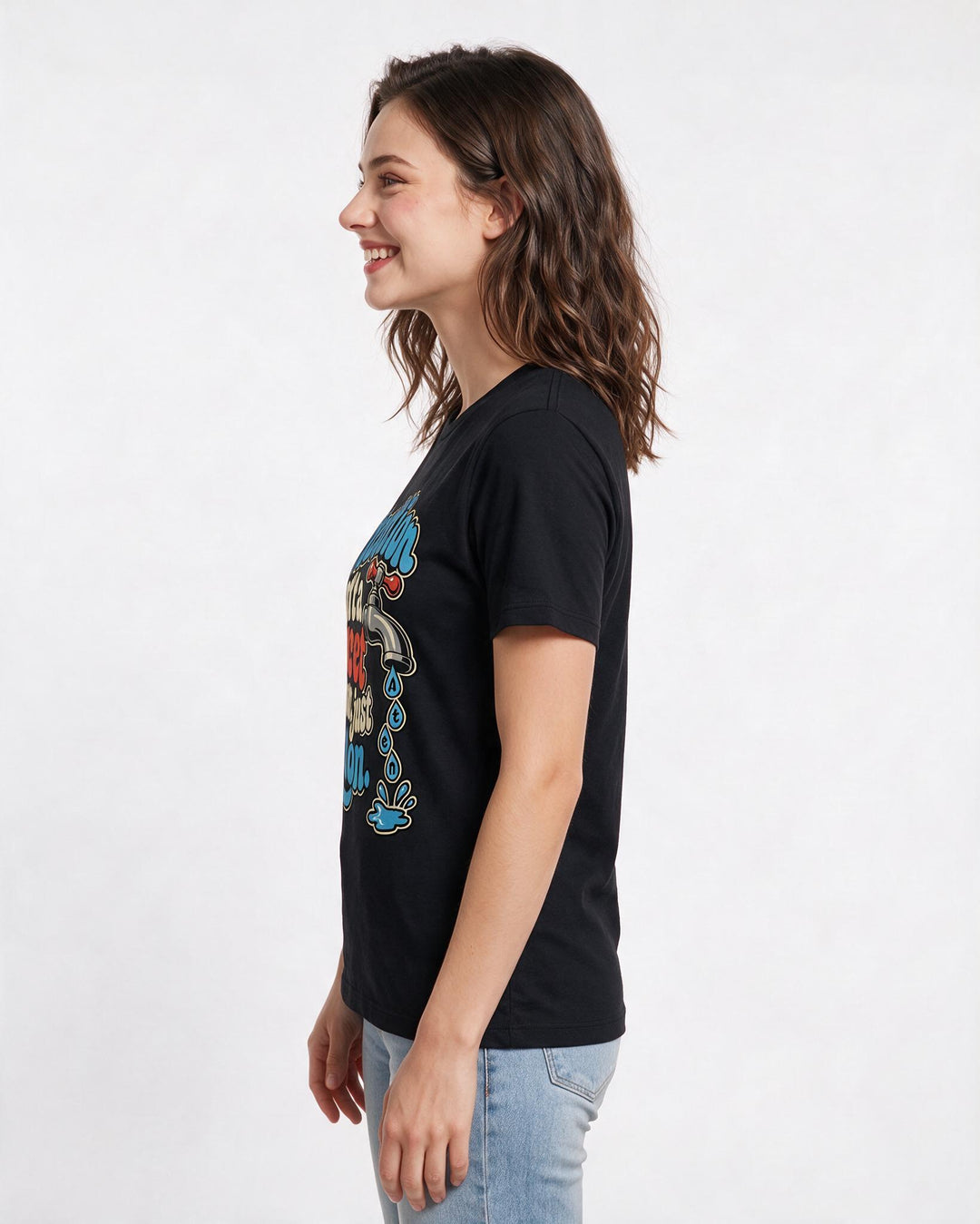 Neurodiversity Black T-Shirt for Women – Everyday Expression Graphic Tee product image 2
