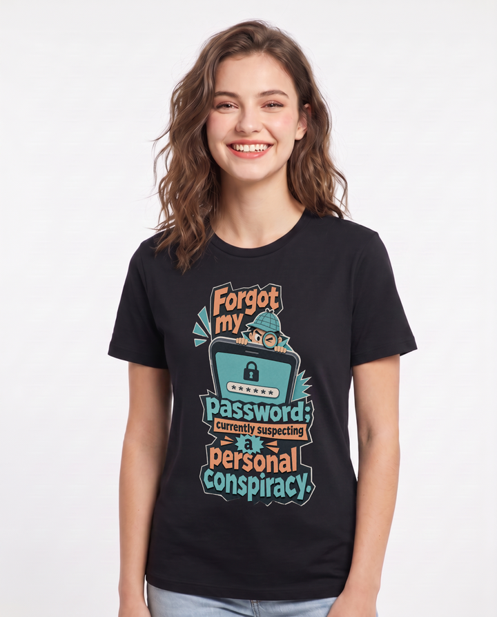 Meme Black T-Shirt for Women – Everyday Expression Graphic Tee product image 1